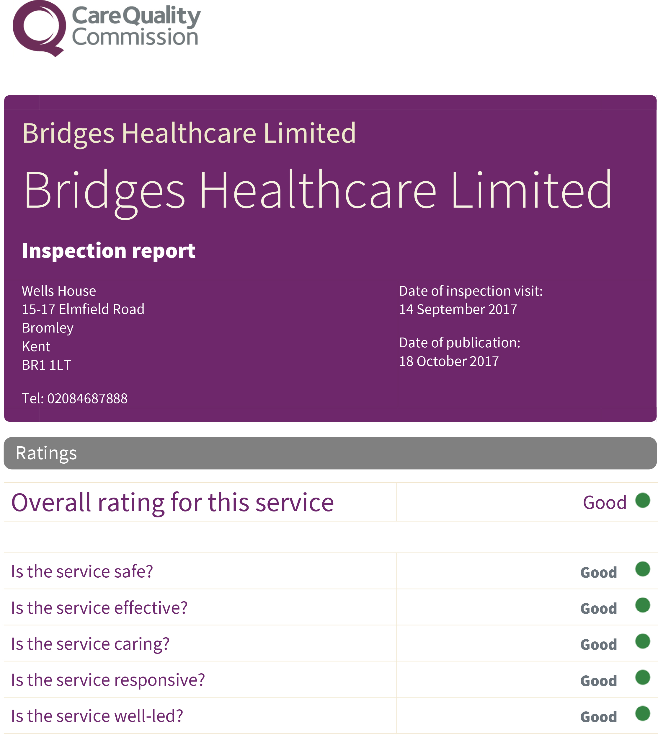 Bridges HealthCare professional healthcare provider